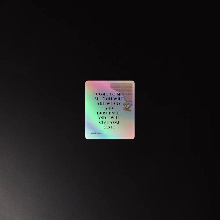 Restful Words Holographic Sticker Sheet product image (4)