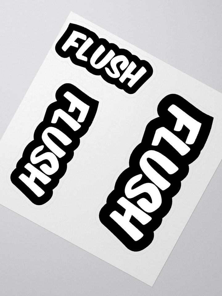 FLUSH 3 pack Kiss-cut stickers product image (2)