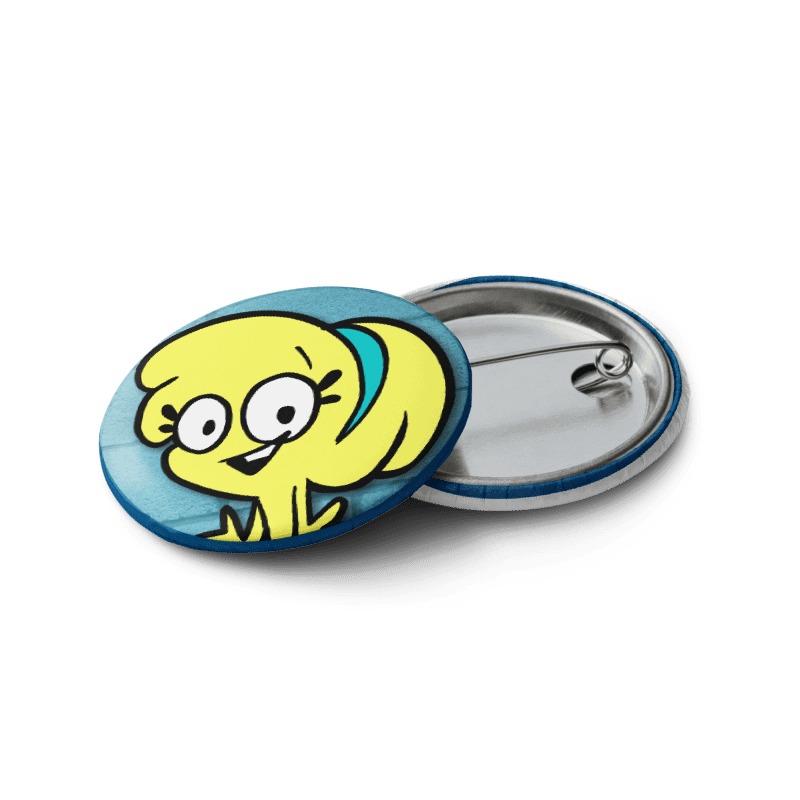Cartoon Safety Pin Buttons Set 2 product image (8)