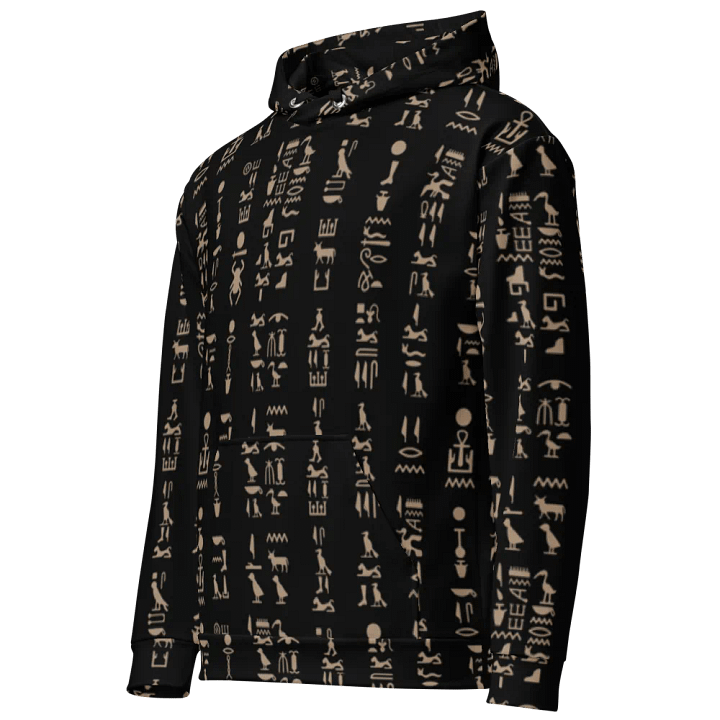 Isis Black Hieroglyphs Unisex Hoodie product image (2)