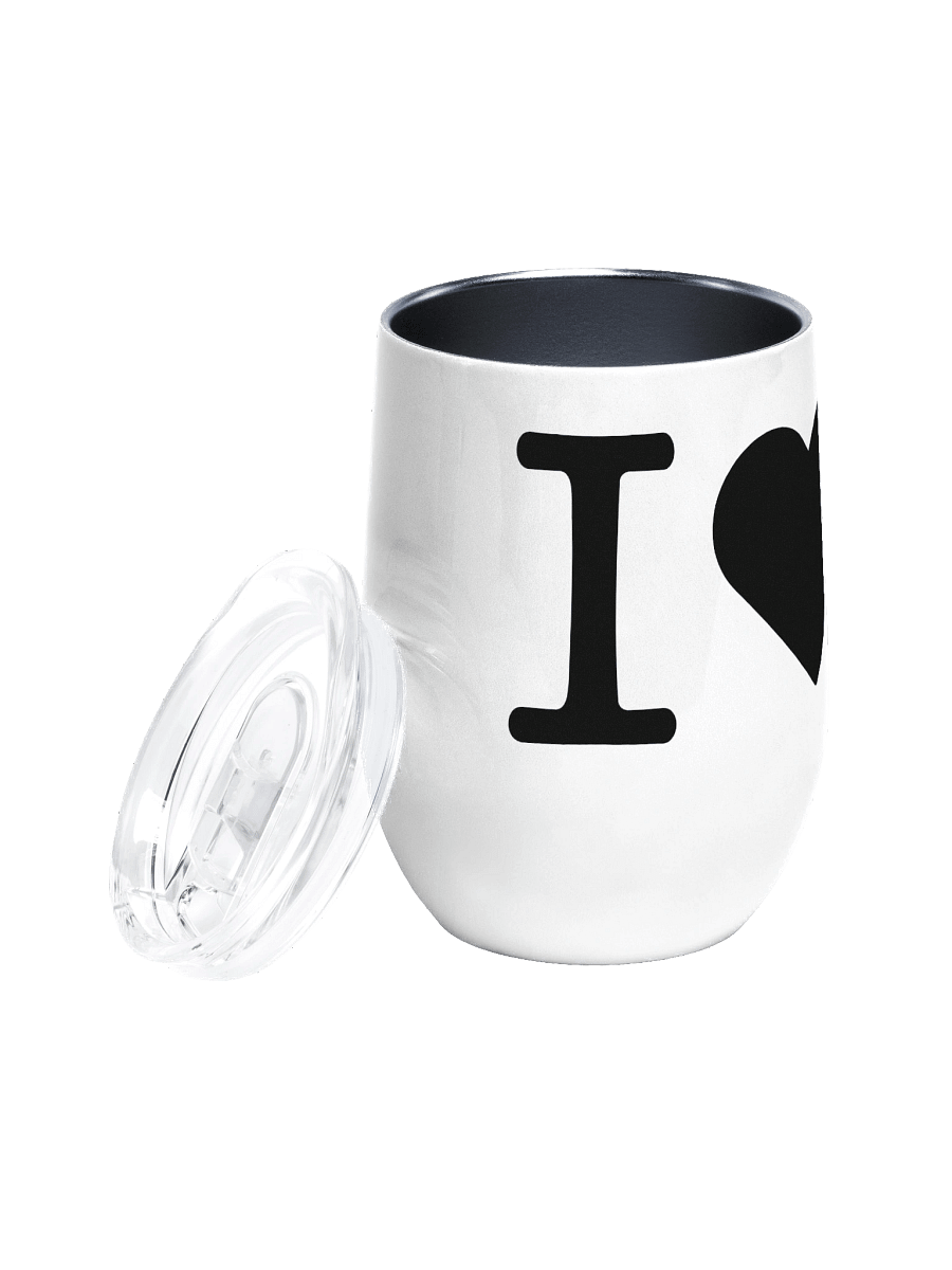I Love Boo-Tea Stainless Steel Wine Tumbler product image (2)