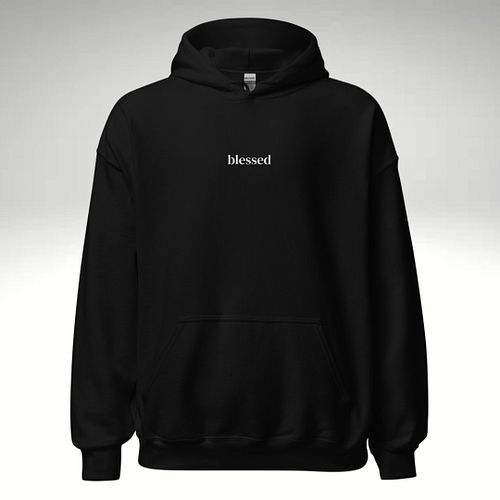 Minimalistic Unisex Blessed Embroided Hoodie (White Embroided)

Make a bold statement with your grace while embracing a minim...