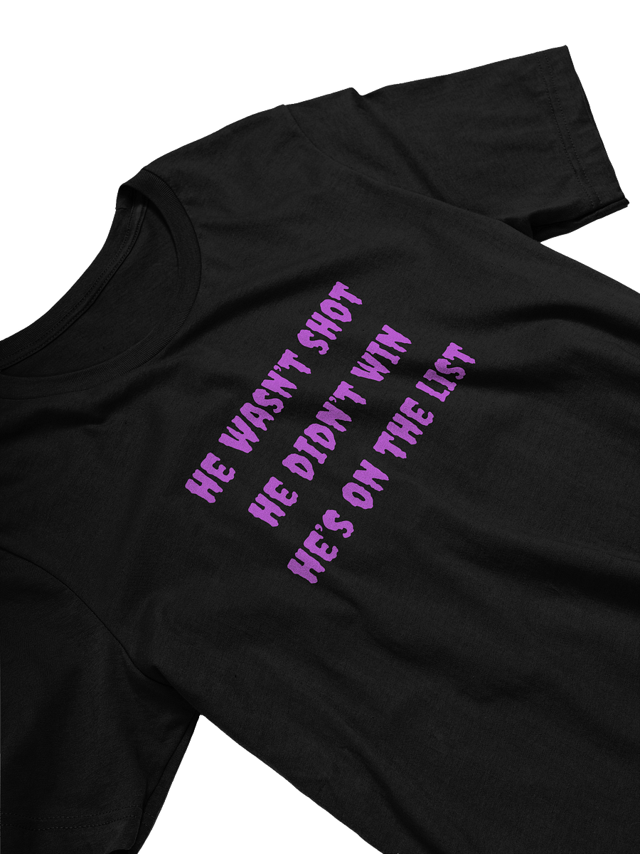 She Won Purple Horror Print Unisex Supersoft T-shirt product image (3)