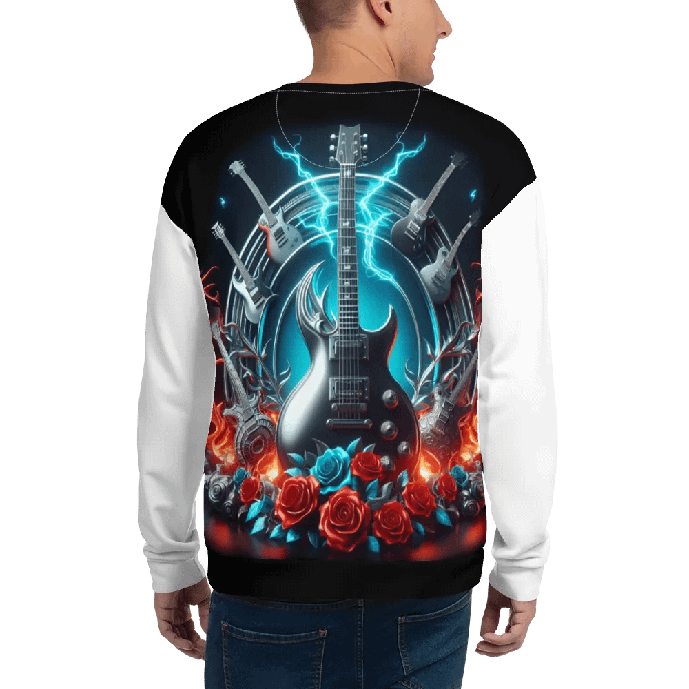 Electric Silver Lightning Guitars - Unisex Sweatshirt #15 product image (4)