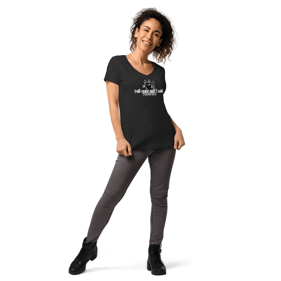 Tell Your Cat Women's V-Neck T-Shirt product image (4)