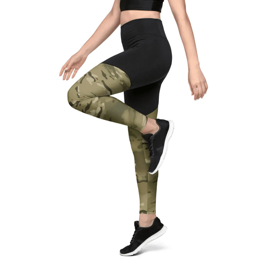 Faithful Camo: Compression Leggings - Multicam product image (10)