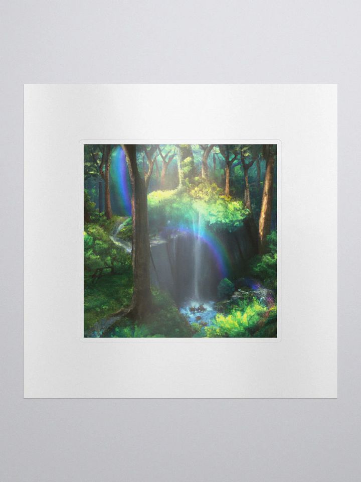 Galactic Wild Rainbow Waterfall Forest Sigma Sticker product image (1)