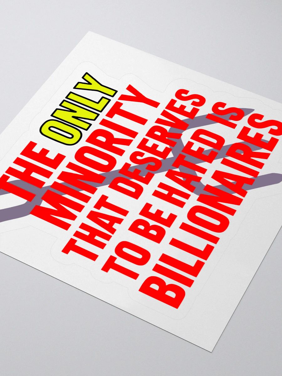 Billionaire Hating Kiss Cut Stickers product image (8)