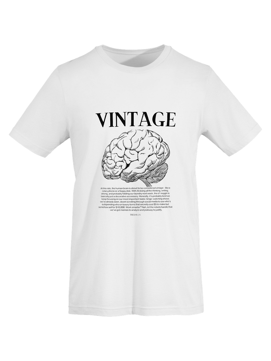 Vintage Brain White Tee product image (3)