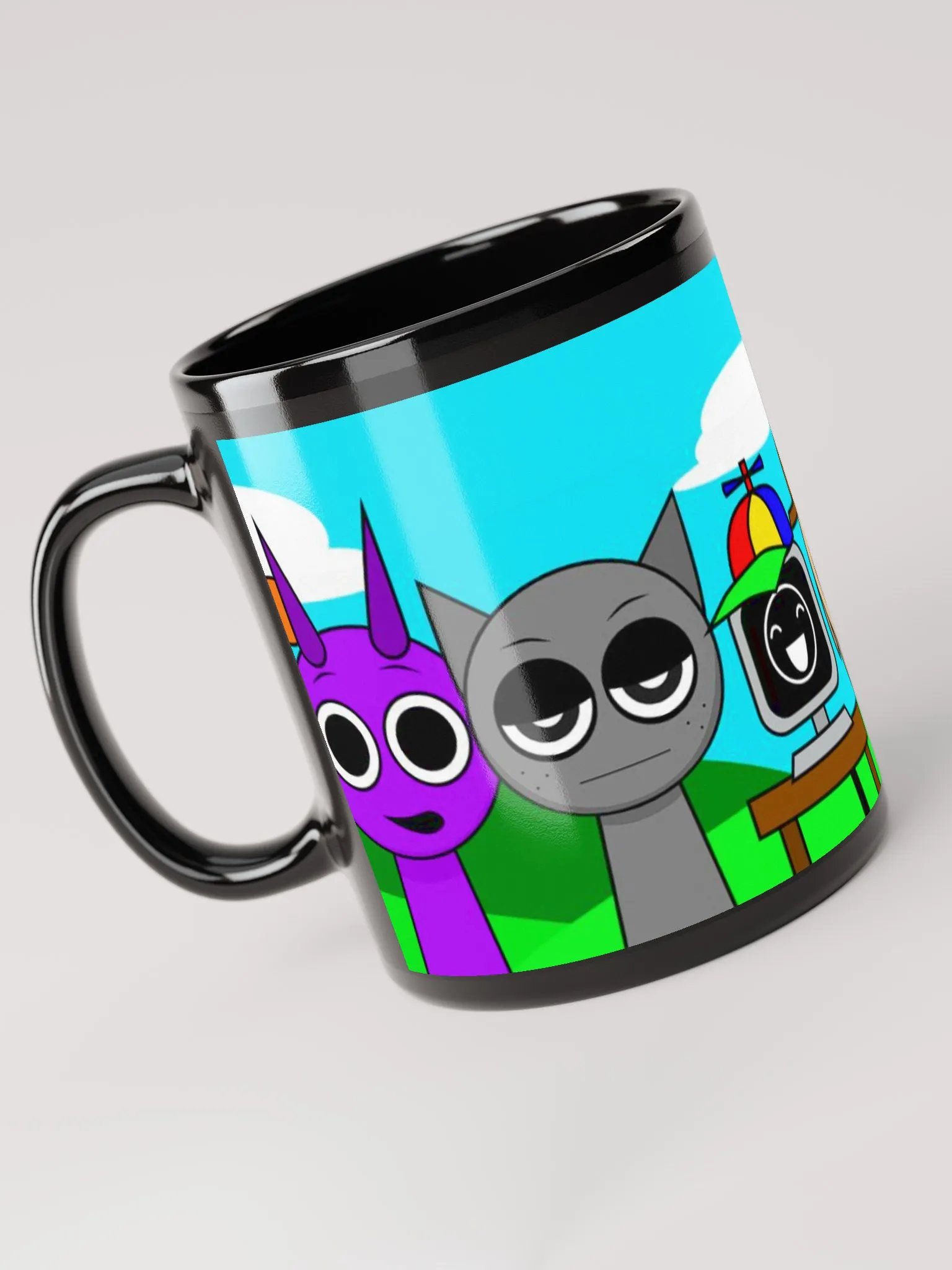 Black Glossy Mug Sprunki series product image (9)