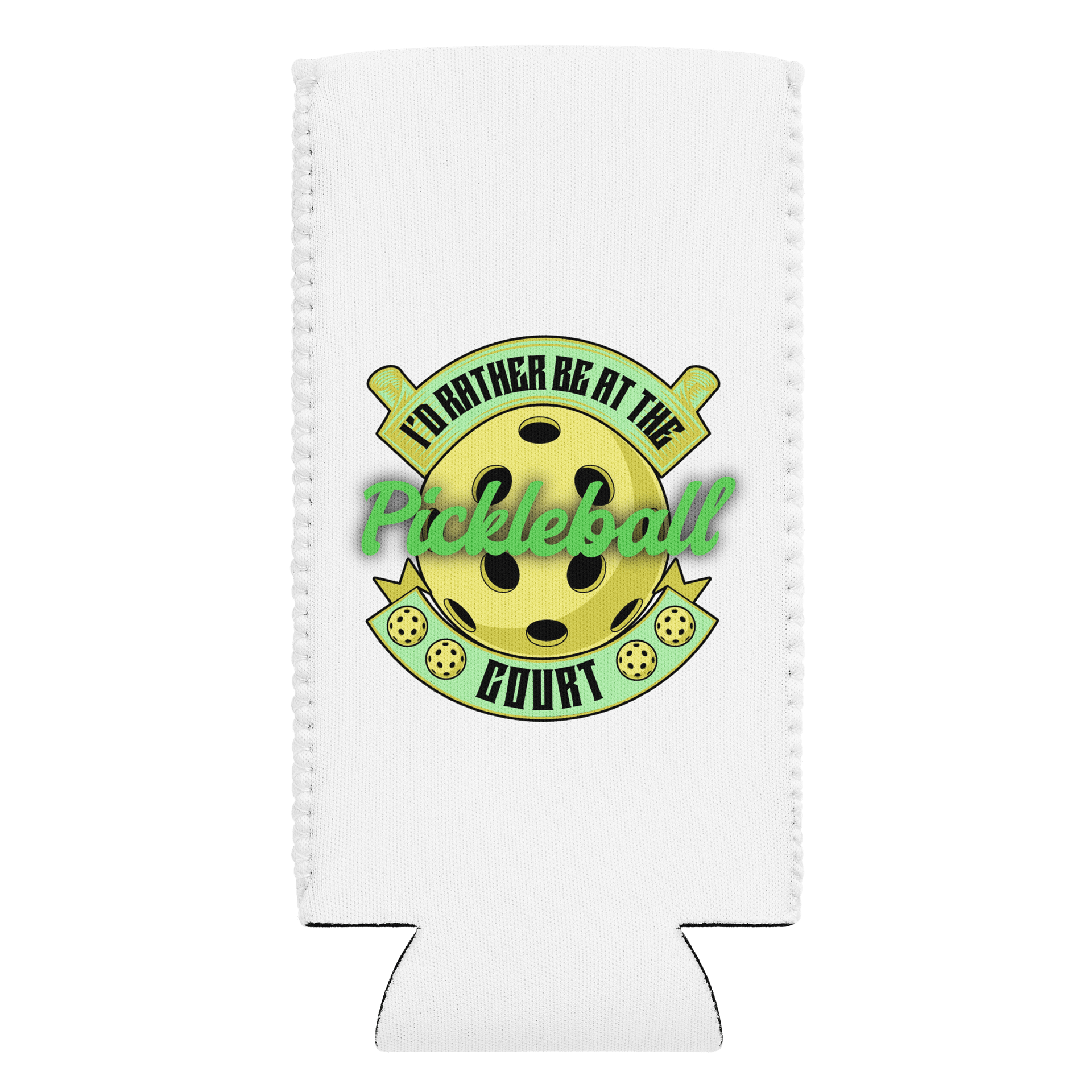 Id Rather Be At The Pickleball Court Paradise Can Cooler product image (1)