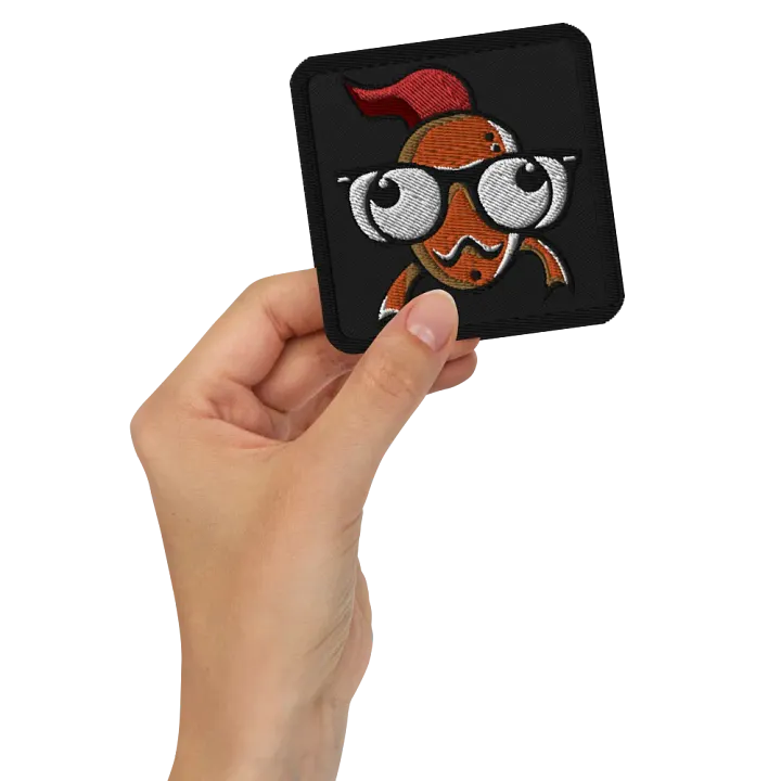 FEESH Logo Square Patch [black border] product image (3)