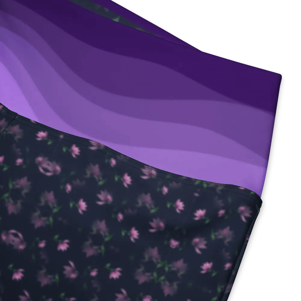 Lavender Floral Whisper Flare Leggings product image (6)