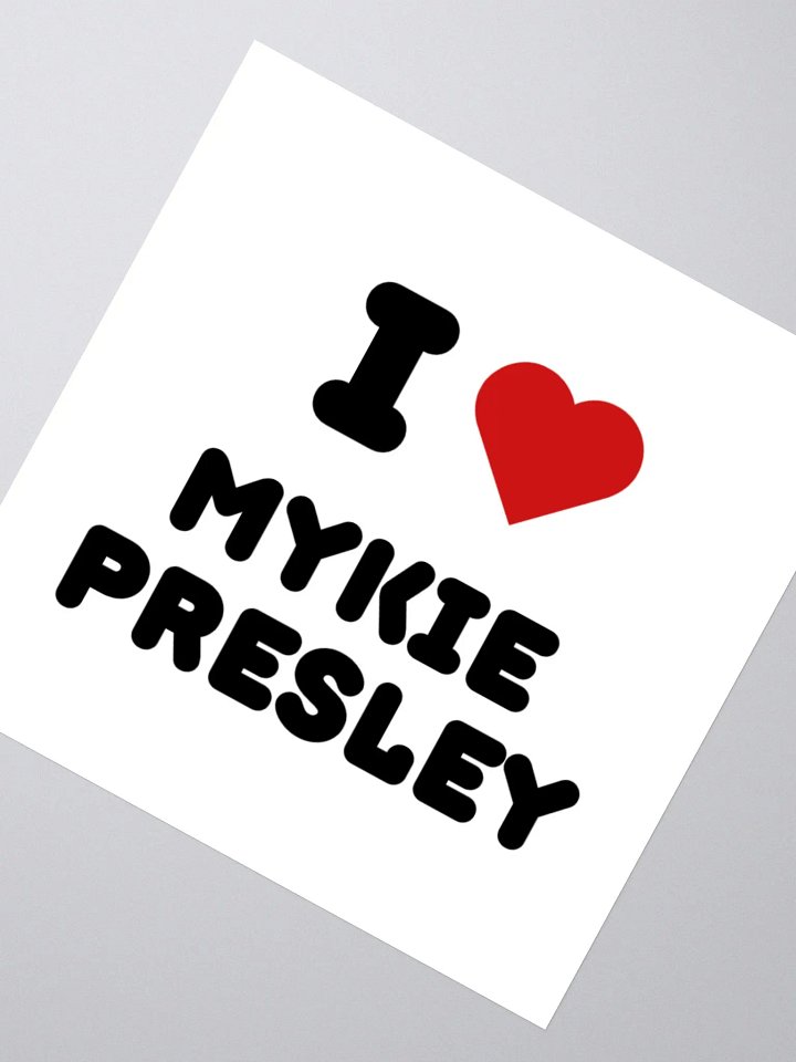 I <3 Mykie Presley Sticker product image (2)