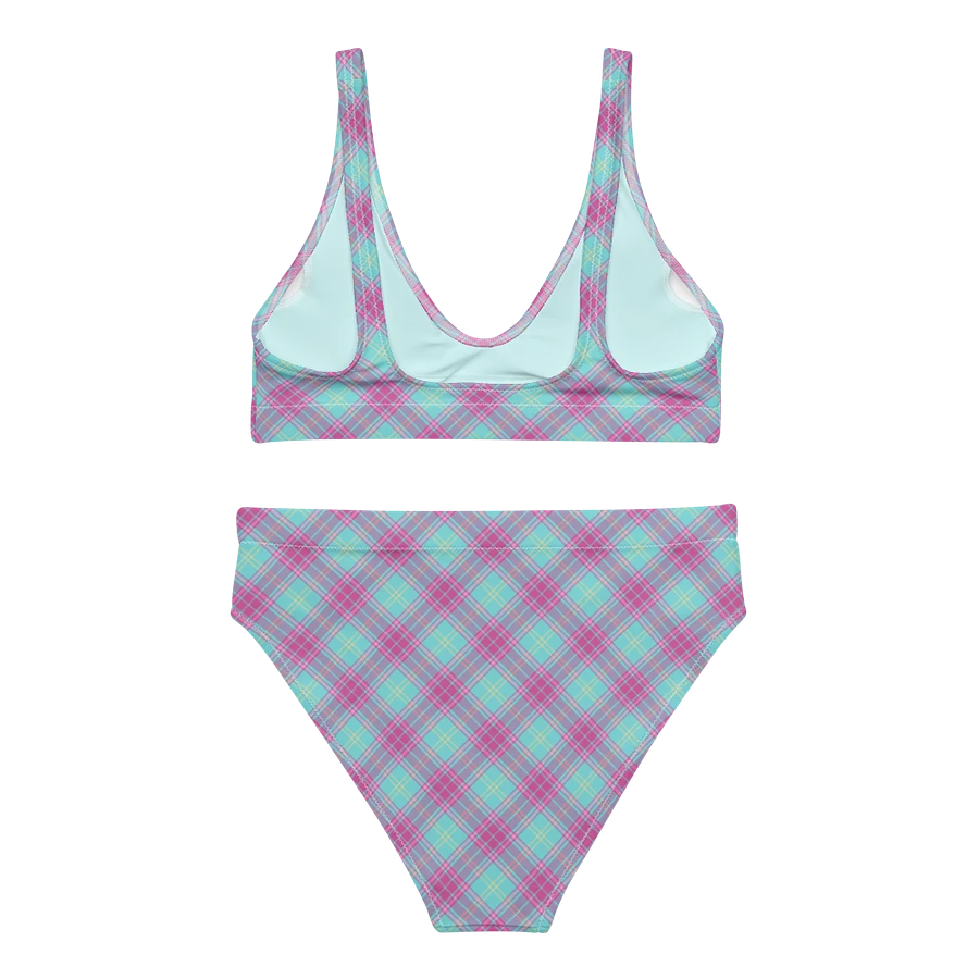 Hot Pink and Aqua Plaid Bikini product image (4)
