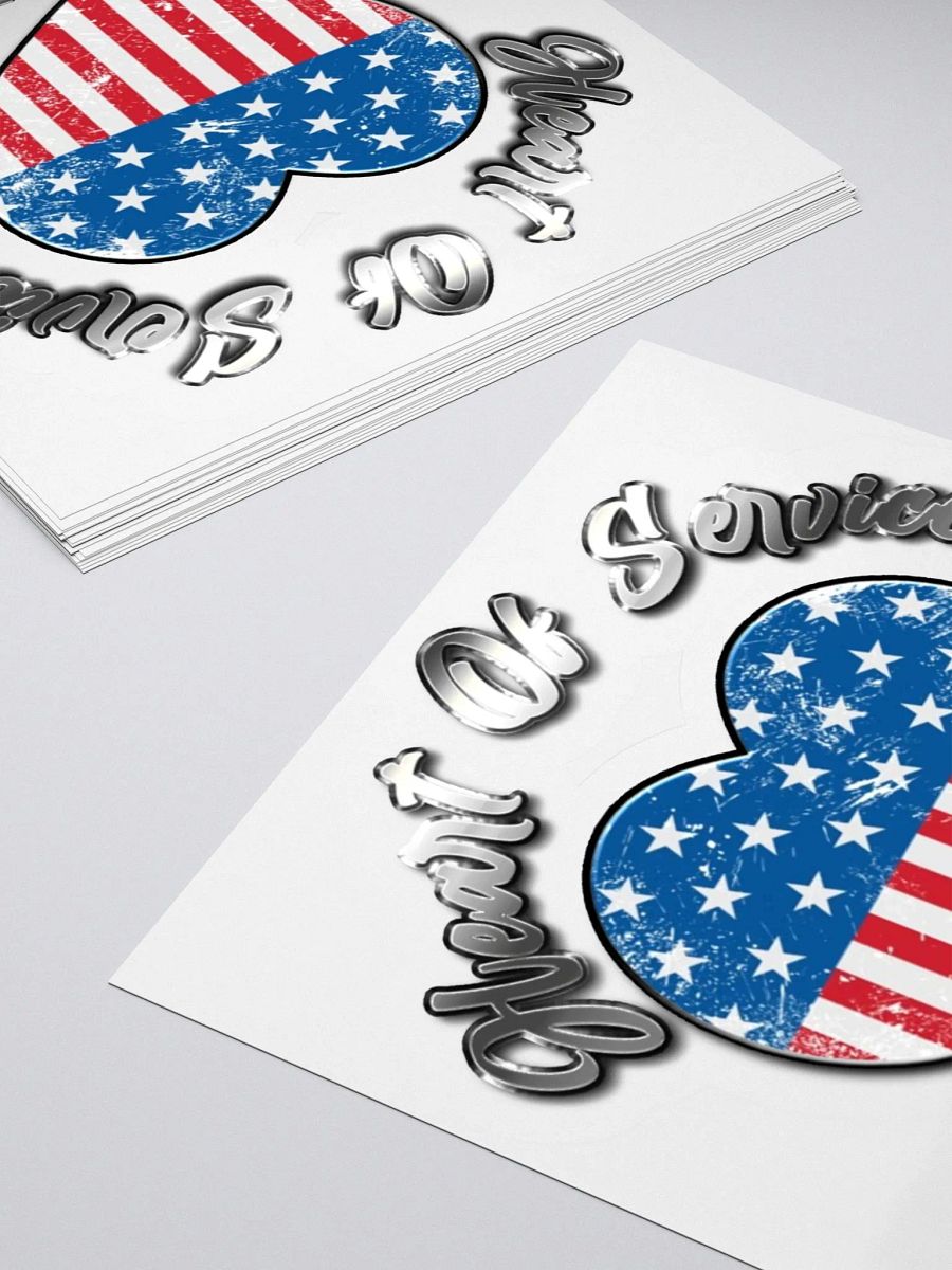 Heart of Service Flag - Stickers product image (11)