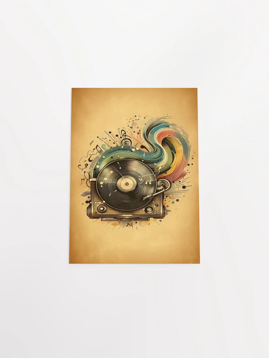 Retro Musical Melodies Vinyl Poster product image (2)