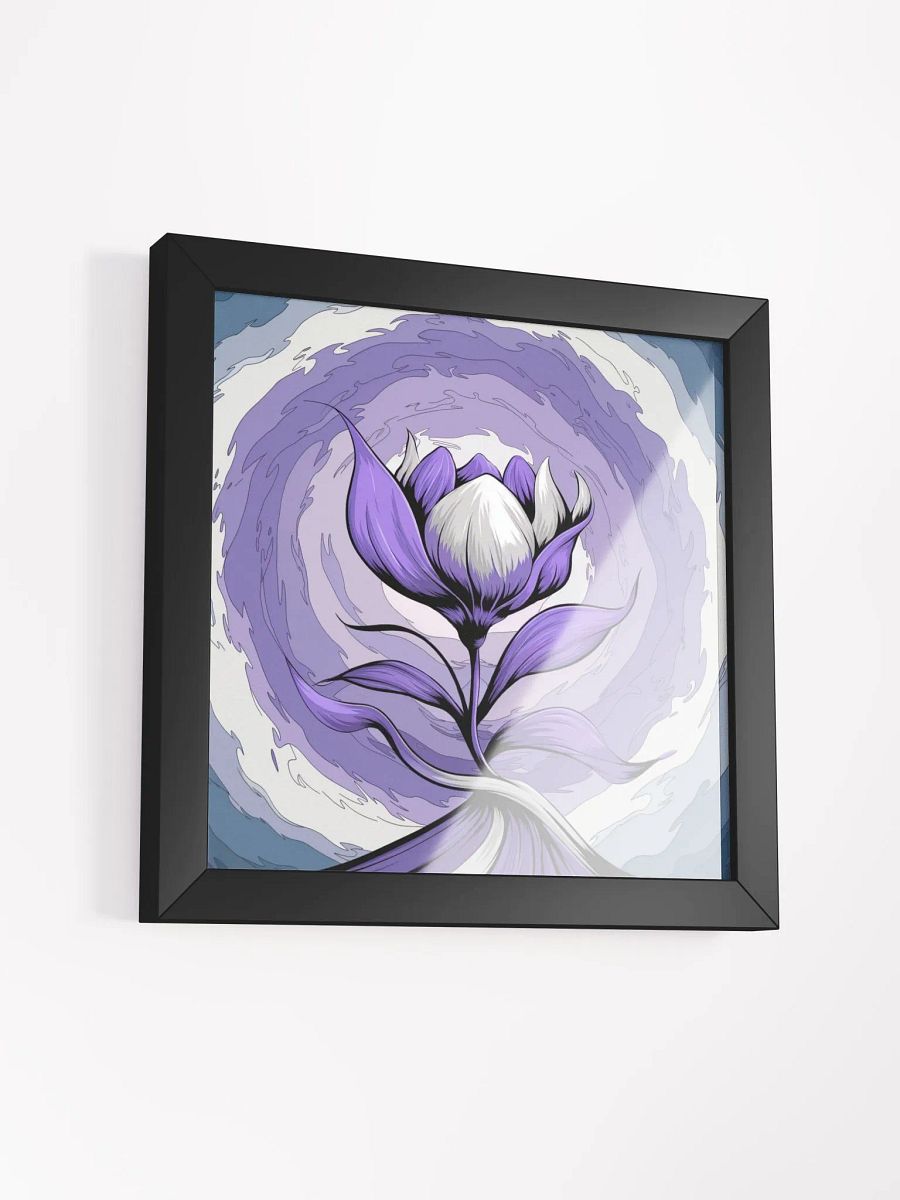 Purple and White Wall Decor - Purple and White Floral Artwork for Living Room Bedroom and Bathroom product image (3)