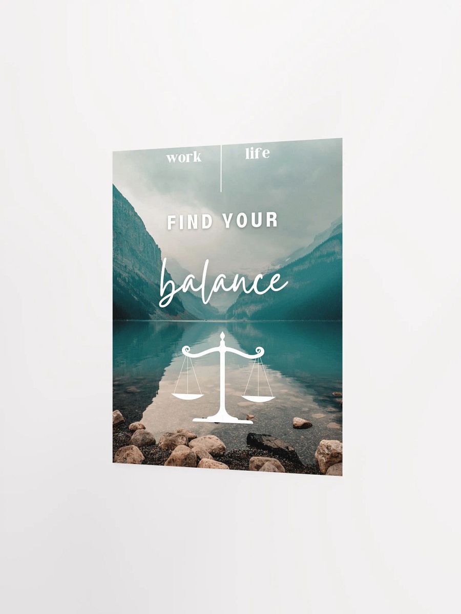 Find your balance sustainable Poster product image (3)