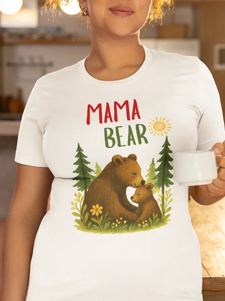 Mama Bear Nature Tee – Soft Unisex Shirt for Nature-Loving Moms product image (2)