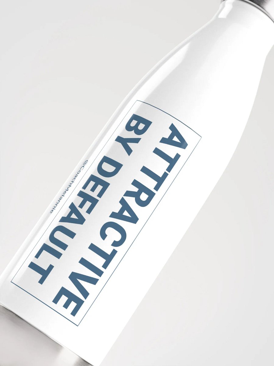 Attractive By Default – 17 oz Insulated Water Bottle (White) product image (5)