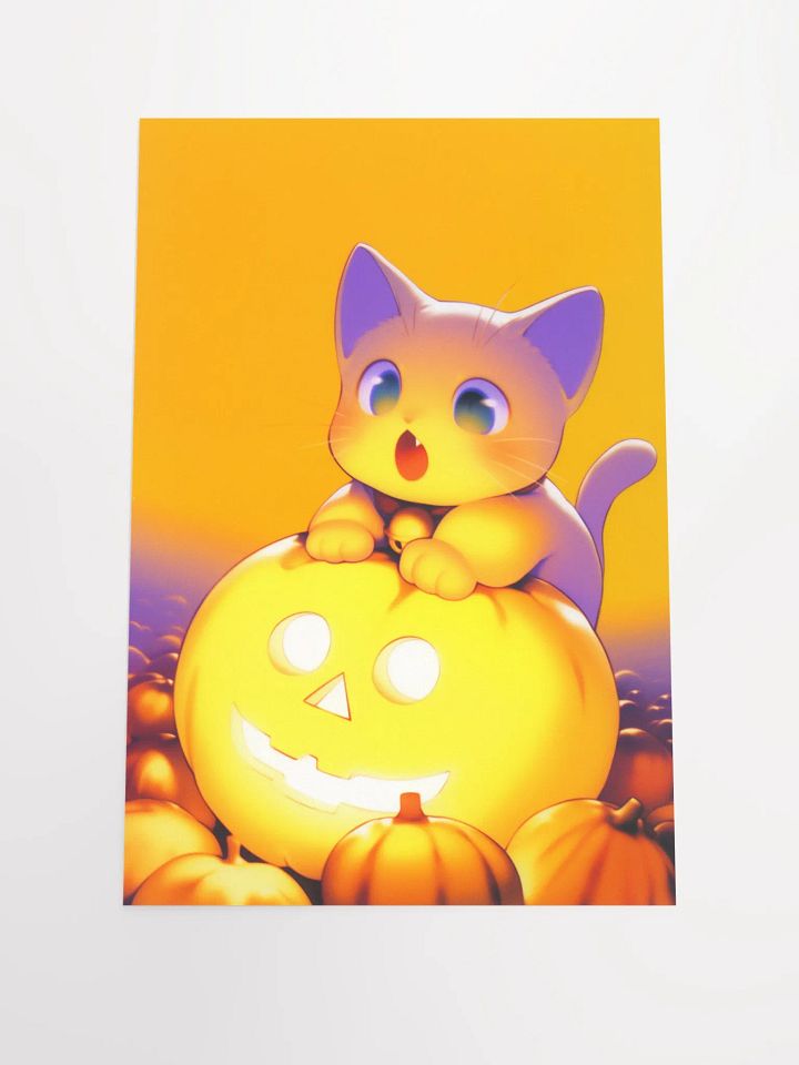 Whiskers & Gourds Matte Poster product image (1)