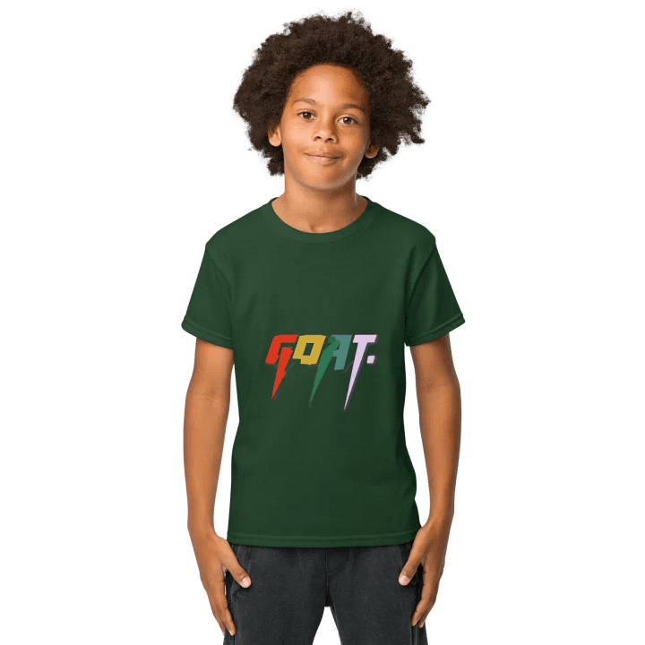 Vibrant GOAT Stylized Youth Sports Tee product image (3)