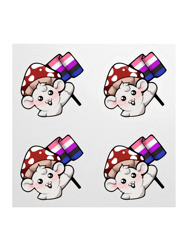 Genderfluid Pride Flag Stickers product image (1)