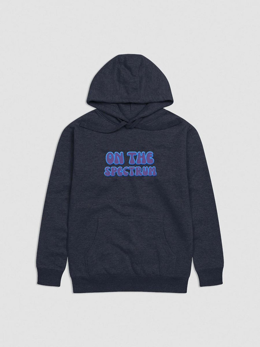 ON THE SPECTRUM lined design (lg., violet) embroidered heavyweight hoodie product image (13)