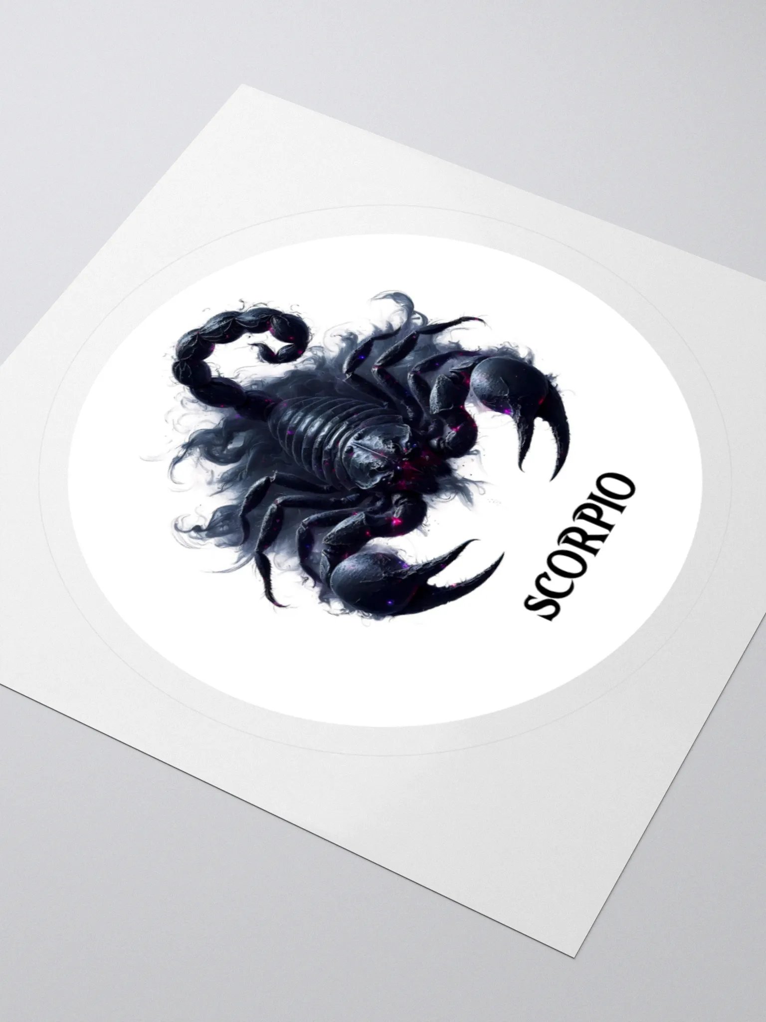 Mythical Scorpio Zodiac Round Sticker product image (7)
