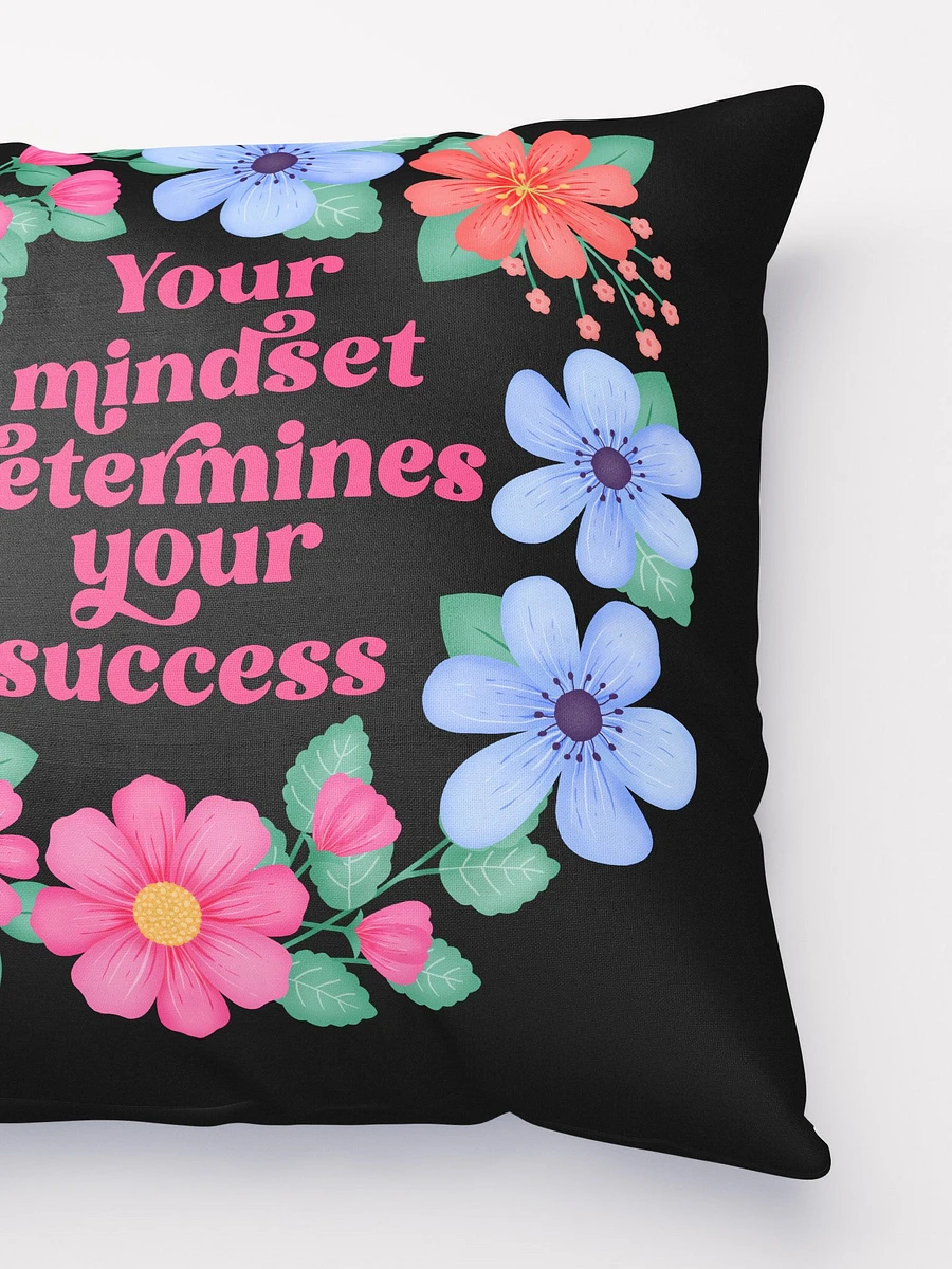 Your mindset determines your success - Motivational Pillow Black product image (3)