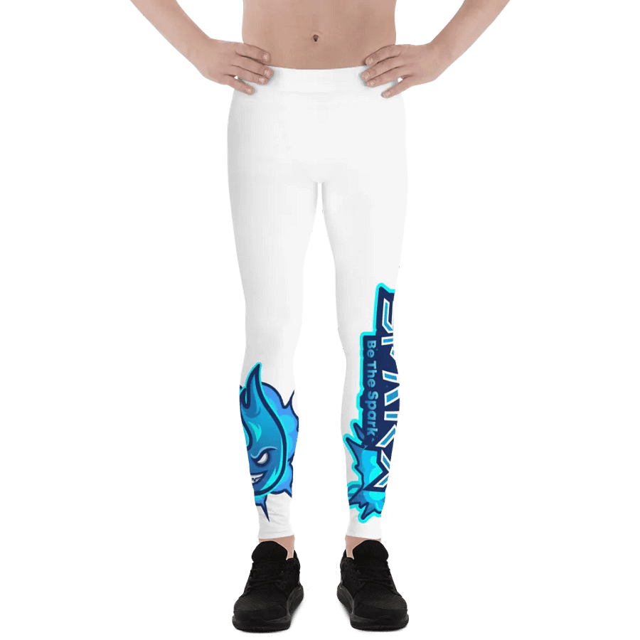 Mens Workout Leggings - White product image (6)