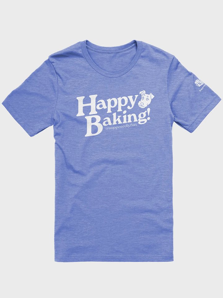 Happy Baking T-Shirt with White Text product image (1)