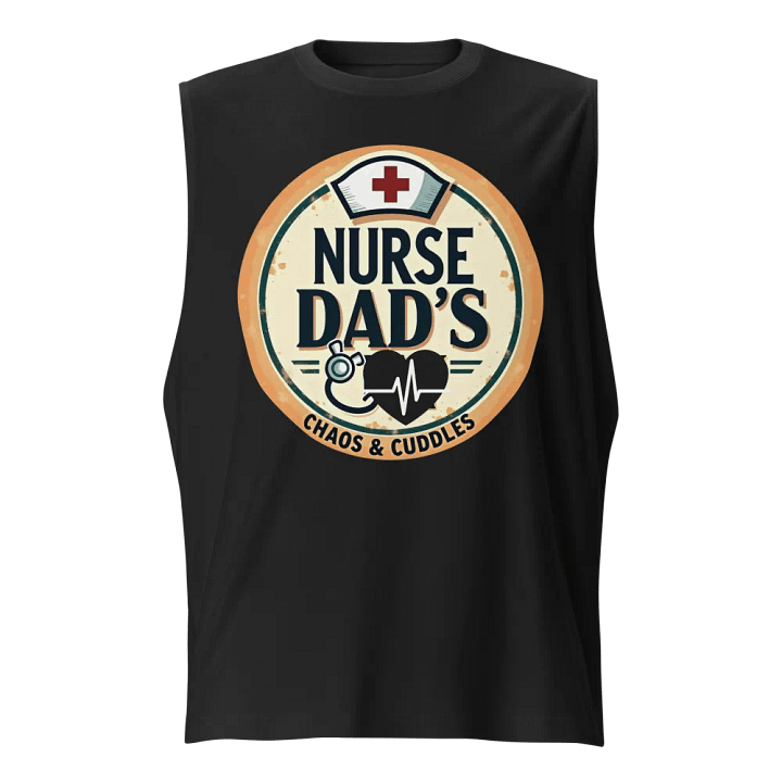 Nurse Dad's Chaos & Cuddles Muscle Tank product image (1)