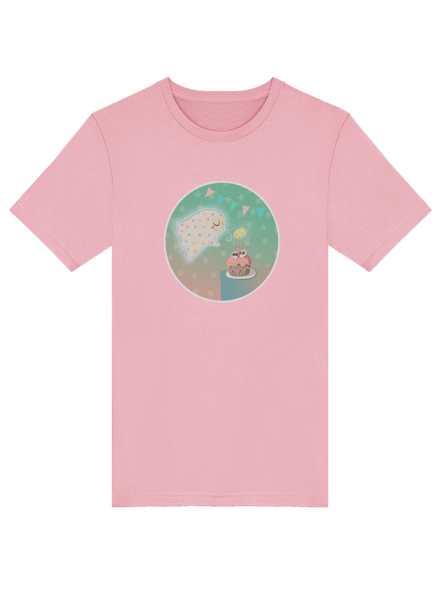 Pastel Little Ghost Birthday Cake - T-Shirt product image (5)