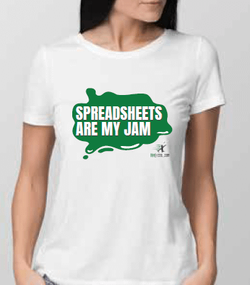 Spreadsheets Are My Jam - White T-shirt product image (1)