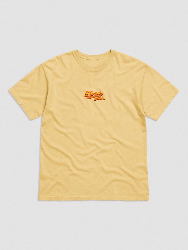 Bubbly and a B*tch embroidered garment-dyed tee (yellow/orange bubble design) product image (1)