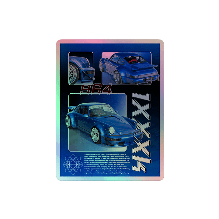 Blue 964 1XXXk | Holographic Sticker product image (2)