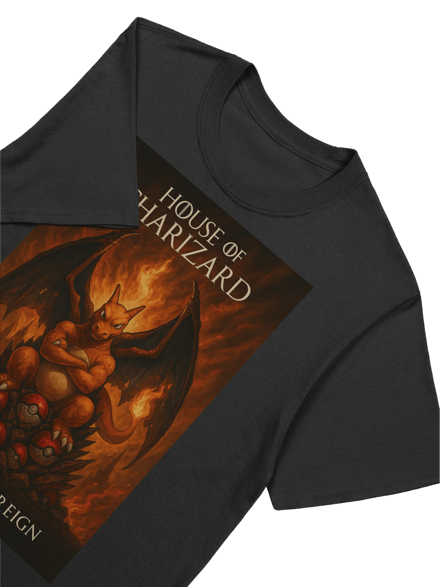 Charizard House of Dragons Parody T-Shirt – Game of Thrones Mashup product image (7)