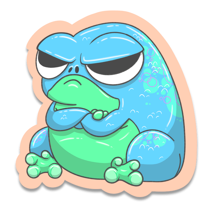 Poopy Froggo Sticker product image (1)