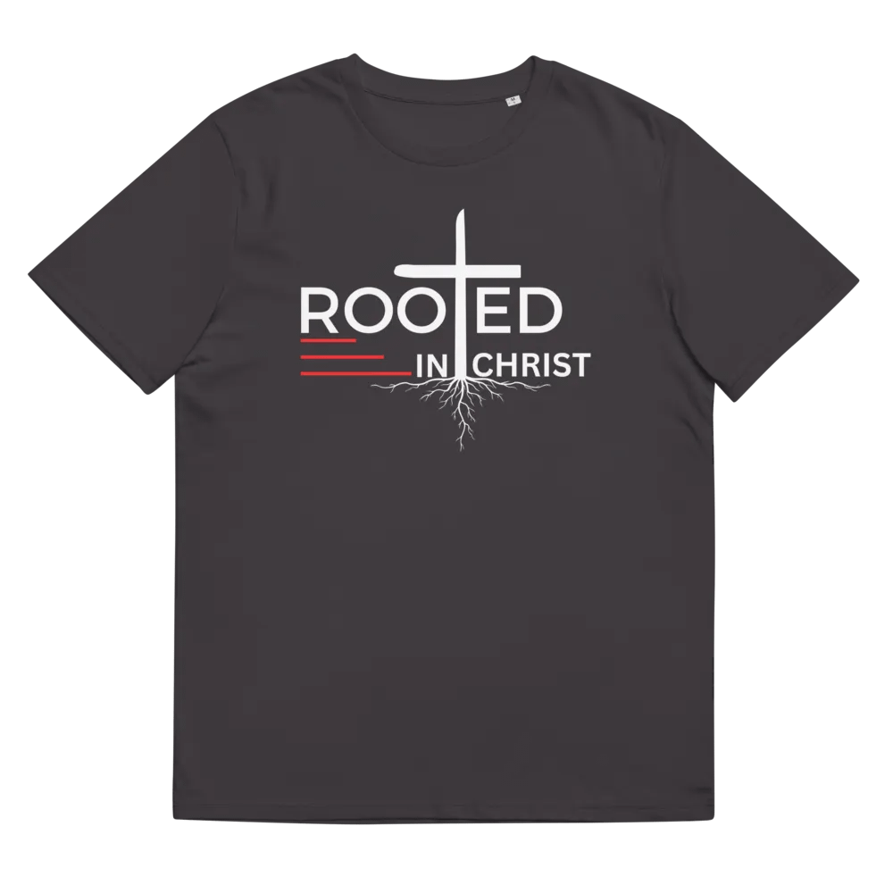 Rooted in Christ - Colossians 2:7 Unisex organic T-Shirt product image (2)