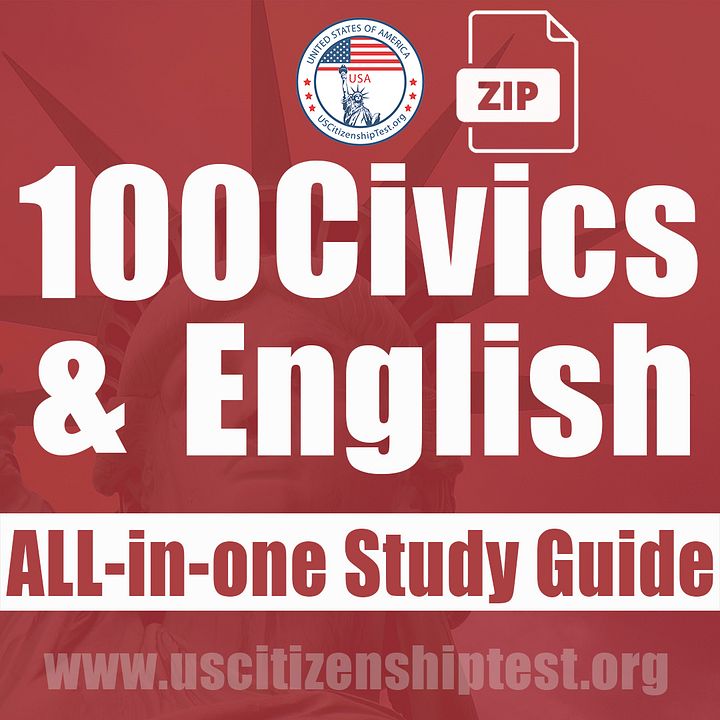 US Citizenship All-In-One Study Guide product image (1)