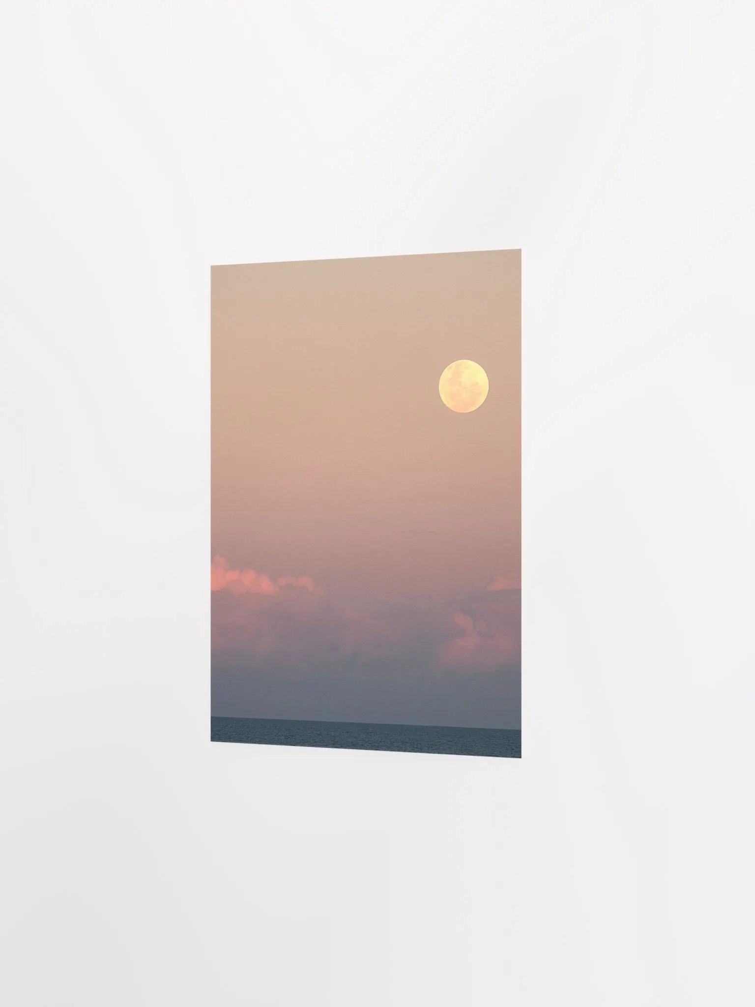 Moonrise and sunset - wall art product image (2)