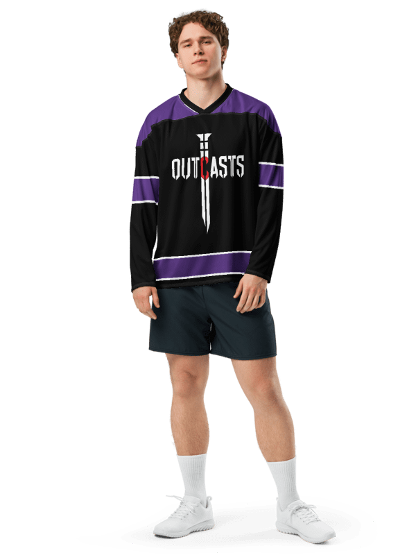 Outcasts Hockey Jersey Black/Purple product image (1)