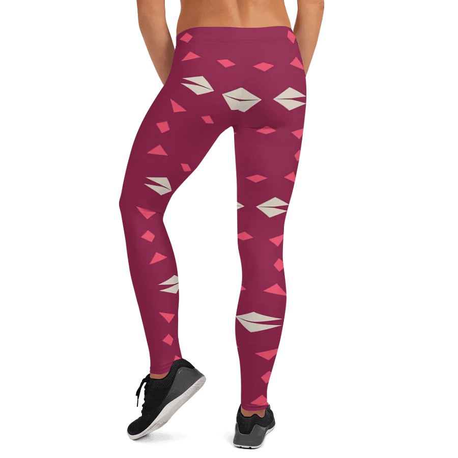 Kaleidoscopic Maroon All-Over Leggings product image (12)