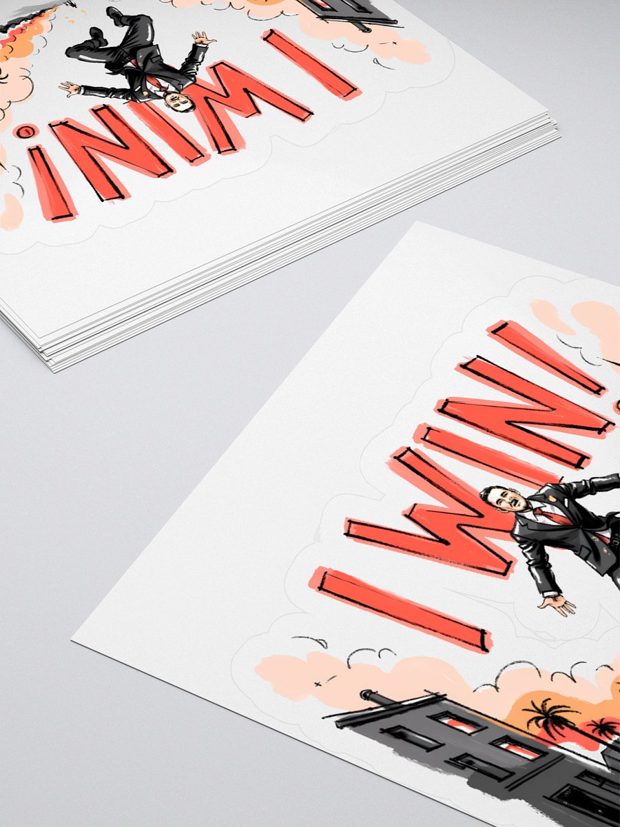 Dynamic Win Art Print – Urban Triumph Sticker product image (10)