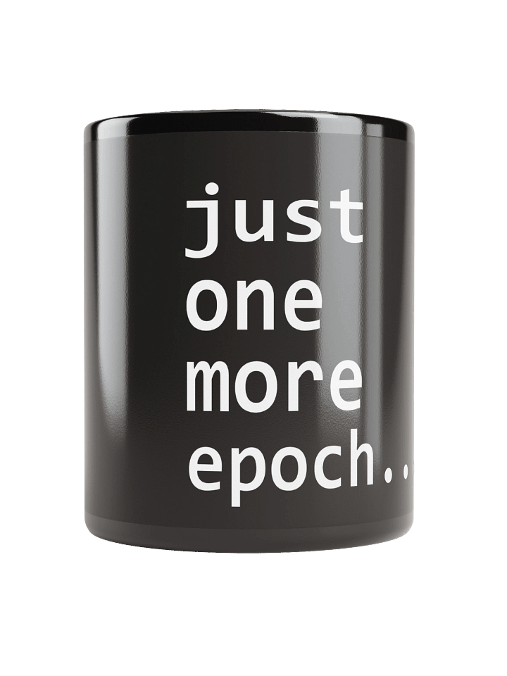 just one more epoch... – The ML Engineers Danger Zone Mug (minimalistic) Edition product image (1)
