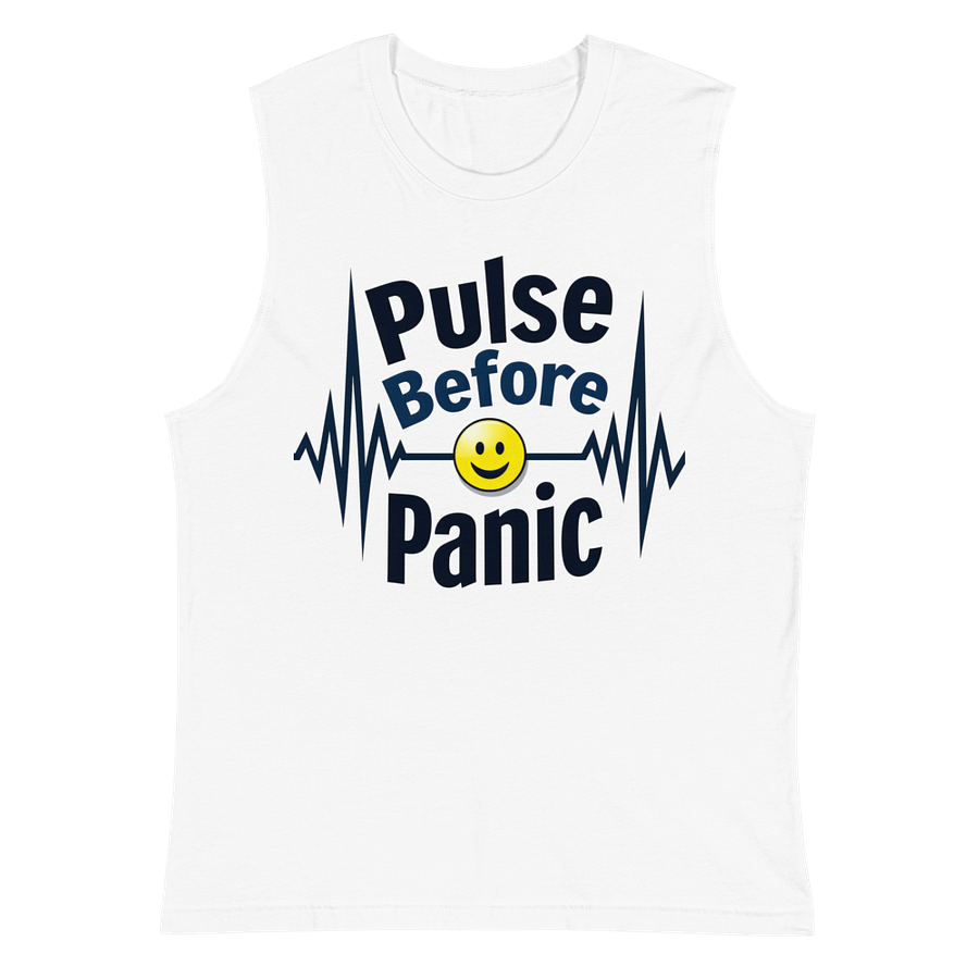 Pulse Before Panic ECG Muscle Tank product image (2)