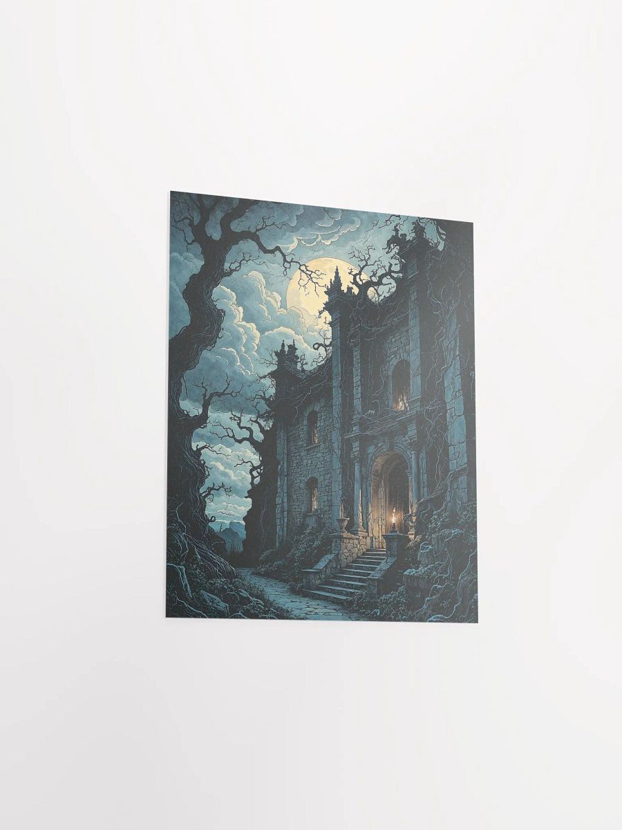 Gothic Moonlit Manor Poster product image (17)