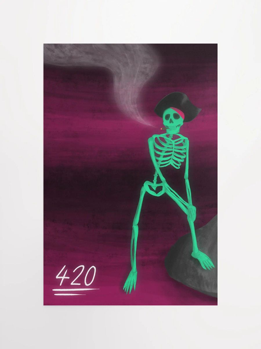 THE AWESOME SKELETON PAINTING [POSTER] product image (4)